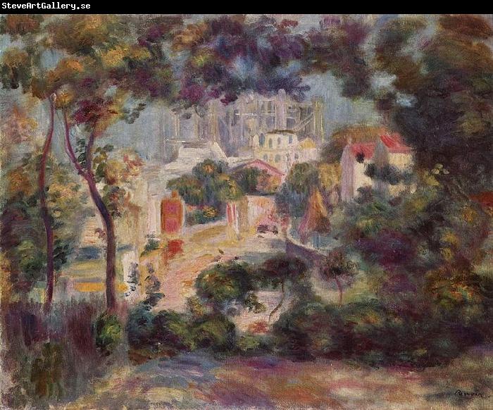 Pierre-Auguste Renoir Landschaft mit Ansicht von Sacre Coeur